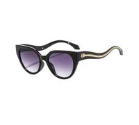 MUTYNE Lunettes de soleil tendance à monture serpent, style œil de chat classique, protection solaire UV400 pour hommes et femmes, idéales pour les vacances en plein air (C3 Noir/Gris)