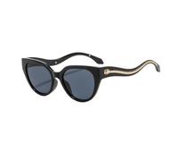 MUTYNE Lunettes de soleil tendance à monture serpent, style œil de chat classique, protection solaire UV400 pour hommes et femmes, idéales pour les vacances en plein air (C1 Noir)