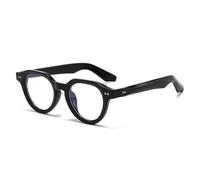 MUTYNE Lunettes de soleil tendance pour hommes et femmes, style décontracté, idéales pour les voyages, protection solaire UV400, monture ovale (noir transparent).