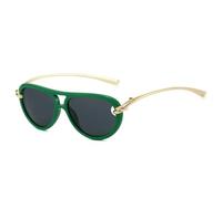 MUTYNE Lunettes de soleil unisexes à branches flexibles, style vacances, sable, protection UV400 (vert gris)