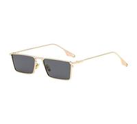 MUTYNE Lunettes de soleil Vintage pour petits hommes Rectangle métal Hip Pop femmes lunettes de soleil luxe Steampunk carré lunettes de soleil, 1, taille unique