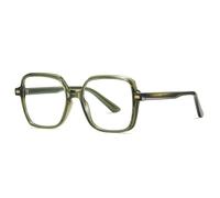 MUTYNE Mode Femmes Lunettes De Luxe Monture Printemps Charnière Carrée Hommes Lunettes Claires Rétro Rivets Cadre,Jelly vert clair,Taille unique