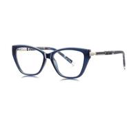 MUTYNE Monture de lunettes œil-de-chat pour femmes, charnière à ressort, protection UV400 (bleu)
