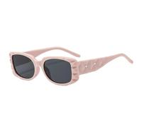 MUTYNE Petites lunettes de soleil carrées pour femmes et hommes, classiques, de luxe, pour l'extérieur, la conduite, les voyages, l'été, UV400 (rose et gris)