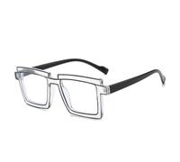 MUTYNE Vintage Luxe Punk Carré Lunettes Cadre Femmes Pour Hommes Mode Tendance Lunettes Cadres, Clair