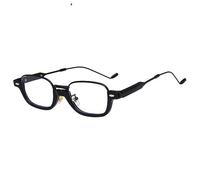 MUTYNE Vintage Semi-Rimless Light Blocking Lunettes Hommes Femmes Cadre en métal Protection Lunettes Rectangle Lunettes, 4, Taille Unique