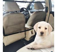 MUU Barrière de voiture pour chien avec corde réglable et crochet, 115 x 62 cm, grille de séparation universelle pour coffre de voiture, filet de sécurité pour chien, animal domestique, SUV, camion,