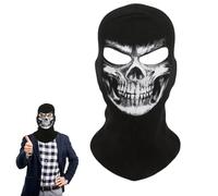 MUU Ghost Mask-Cagoule Ghost,Masqu Moto,Costume fête d'halloween,Balaclava pour Hommes pour Ski Snowboard Vélo Moto Sports de Plein air activités