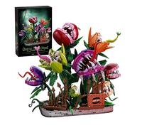 muuchuu Piranha Plante Kit de construction de jardin de fleurs pour adultes, Kit d'affichage créatif de cannibales, Décoration de modèle botanique effrayant et collectionnable de plante carnivore