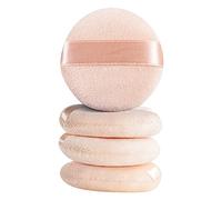 Muuoeou 4Pcs Tampon de BoufféE de Poudre en Vrac éPonges CosméTiques Applicateur de Maquillage en Velours BoufféE de Fond de Teint Lavable pour Poudre avec éTui