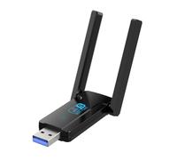 Muuoeou Adaptateur WiFi USB sans pour PC de Bureau, Adaptateur de Réseau WiFi 1300Mbps 2,4G/5GHz, Adaptateur sans pour 11/10,