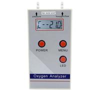 Muuoeou Analyseur D'OxygèNe Professionnel Portable, DéTecteur de Concentration D'OxygèNe O2 21%-95.6%, DéTecteur de Gaz, Prise UE