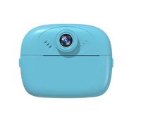 Muuoeou Appareil photo pour enfant - Impression instantanée - 48 millions de caméras double haute résolution - Mini caméra vidéo - Impression thermique - Bleu
