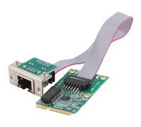 Muuoeou Carte Réseau Mini PCI-E à Broches Pliées Gigabit, Carte Réseau pour Serveur à Port, Puce I210AT GBE Ethernet RJ45, Carte Réseau