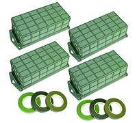 Muuoeou Cke Lot de 4 cages en mousse florale pour la fraîcheur, le sec et l'humidité avec fleurs en mousse florale