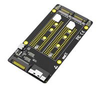 Muuoeou Double Adaptateur 2X M.2 NVME SSD vers SFF-8654 8X (Une Carte Mère à Bifurcation PCIe Est Requise)