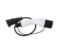 Muuoeou Fiche EV 16 A type 2 mâle vers prise Schuko femelle Adaptateur de charge EV pour station de charge électrique de voiture électrique Prise européenne