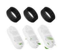 Muuoeou Filtres de rechange pour fontaine à eau pour chat : lot de 3 + 3 filtres de rechange pour fontaine à eau de 135 oz et 108 oz en acier inoxydable