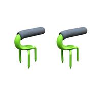 Muuoeou Fourche de jardinage en acier, fourche en acier agricole intégrée, acier au manganèse, fourche réversible en acier