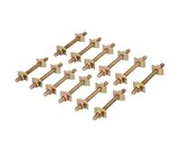 Muuoeou Lot de 12 connecteurs de plan de travail - Fixation de meubles - Fixations de plan de travail - Kit de connexion à rabat