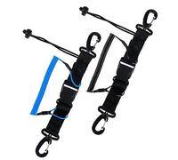 Muuoeou Lot de 2 cordons de plongée pour appareil photo avec fermeture rapide pour lampes de plongée sous-marine Outil de plongée Durable Facile à utiliser Bleu et noir