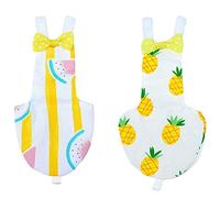 Muuoeou Lot de 2 couches réutilisables et lavables pour perroquet - Pour perruche, calopsitte, ara africain