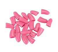 Muuoeou Lot de 20 capuchons d'ongles souples pour chats, animaux de compagnie, pattes de commande + adhésif - Rose clair - Taille S