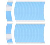 Muuoeou Lot de 36 bandeaux en dentelle pour perruque - Cheveux double face - Bleu - Légers - En polyuréthane - Imperméables - Super coiffage