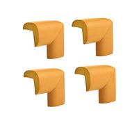 Muuoeou Lot de 4 protections d'angle - Protection de table de bureau - Sans danger pour les enfants - Jaune