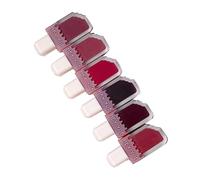 Muuoeou Lot de 6 rouges à lèvres en velours satiné waterproof longue durée pour femme