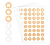 Muuoeou Lot de 800 renforts pour trous de papier, 1/4 cercles de renforcement des trous de reliure (kit en papier kraft et transparent)