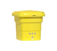 Muuoeou Machine à Laver Portable Mini-Lave-Linge Nettoyant Les Chaussettes de Lavage Semi-Automatiques à LumièRe Bleue pour Appartement Voyageant Prise UE-A