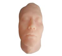 Muuoeou Modèle de Tête Humaine en Silicone Micro-Modelé Simulation D'Injection Faciale Suture Coussinet Cutané Modèle Factice Homme