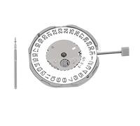 Muuoeou Mouvement GM12/GM10 + calendrier à trois points GM12 + 0 mm pour mouvement mécanique de haute précision avec trois broches, argenté