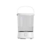 Muuoeou Nettoyeur de Pinceaux de Maquillage Électrique avec Tapis de Nettoyage USB, Rotation Automatique, Nettoyeur de Pinceaux de Maquillage pour les Amateurs de Maquillage, Femmes, Blanc