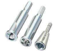 Muuoeou Outil à dénuder 3/5 voies, tige de 6 mm, outil rotatif de câble, pince à dénuder et tourne-câble, 3 pièces