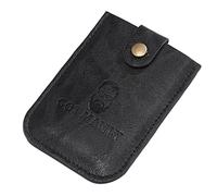 Muuoeou Porte-cartes de crédit antivol unisexe - Design de luxe - Tiré - Porte-cartes pour femmes - Porte-cartes en polyuréthane - D, Noir , Taille