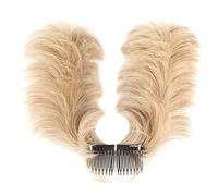 Muuoeou Postiche désordonnée - Peigne latéral - Chignon à clip - Postiche chignon ébouriffé pour femme - Chignon réglable - D