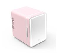 Muuoeou RéFrigéRateur de Maquillage 6L avec Miroir LED Mini-RéFrigéRateur pour Chambre à Coucher, Voiture, RéFrigéRateur pour CosméTiques, Soins de la Peau, Prise UE-B