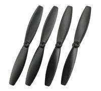 Muuoeou Télécommande d'hélice d'avion télécommandée Pièces d'avion Feuille d'accessoires Noir