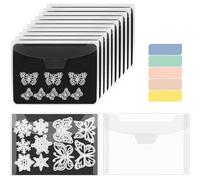 Muuookka 24 PCS Feuilles Magnétiques POCES de Rangement Die Rangement de Coupe pour la Fabrication de Cartes - Feuilles + A