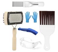 Muuookka 6 Pcs Brosse de Nettoyage de Bobine AC, Brosse de Nettoyage à Double Face pour Fins de Condenseur de Climatisation pour Réfrigérateur Domestique