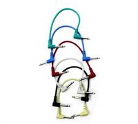 Muuookka 6 PCS Effecteur Couleur de Connexion Ligne de Guitare Patch Câbles Accessoires Effecteurs pour Pédales de Guitare