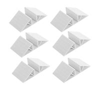 Muuookka 6 PCS Plastic Triangle Support Feet for Pet and Baby Gates,Fences - Reinforcement Fittings for Free Standing Dog Gates