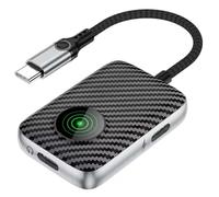 Muuookka Adaptateur Audio 2-en-1 avec Double Type-C, Carte Son Mobile, Charge 60W, Convertisseur pour Streaming en Direct.