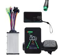 Muuookka Affichage LCD L5 pour Vélo Électrique + Moteur 36V/48V 350W & Compteur LCD de Scooter Électrique 24V/36V/48V/60V Type UART Type-C avec NFC et Compteur de Vitesse 5PIN