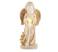 Muuookka Angel Solar Lights Outdoor Garden Garden Statues Angel pour L'Extérieur de 12" Commémoratif Extérieur pour Graves, Memorial Gardens