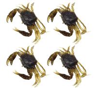 Muuookka Appât de Crabre de Crabe de Pêche Artificielle 13 cm 4pcs 3D Luminal Sea Soft Bait