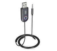 Muuookka AUX à Bluetooth 5.3 pour L'Adaptateur de Voiture, Récepteur Bluetooth USB 2.0 Kit de Prise 3,5 mm pour l'audio/Haut-Parleur de Voiture/Home