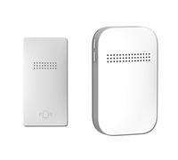 Muuookka Borche de Porte Sans Extérieure Étanche EU Requise de Porte de Maison de Maison Intelligente Auto-Alimentée Kit de Carillon 38 Chansons Smart Doorbell 1V1